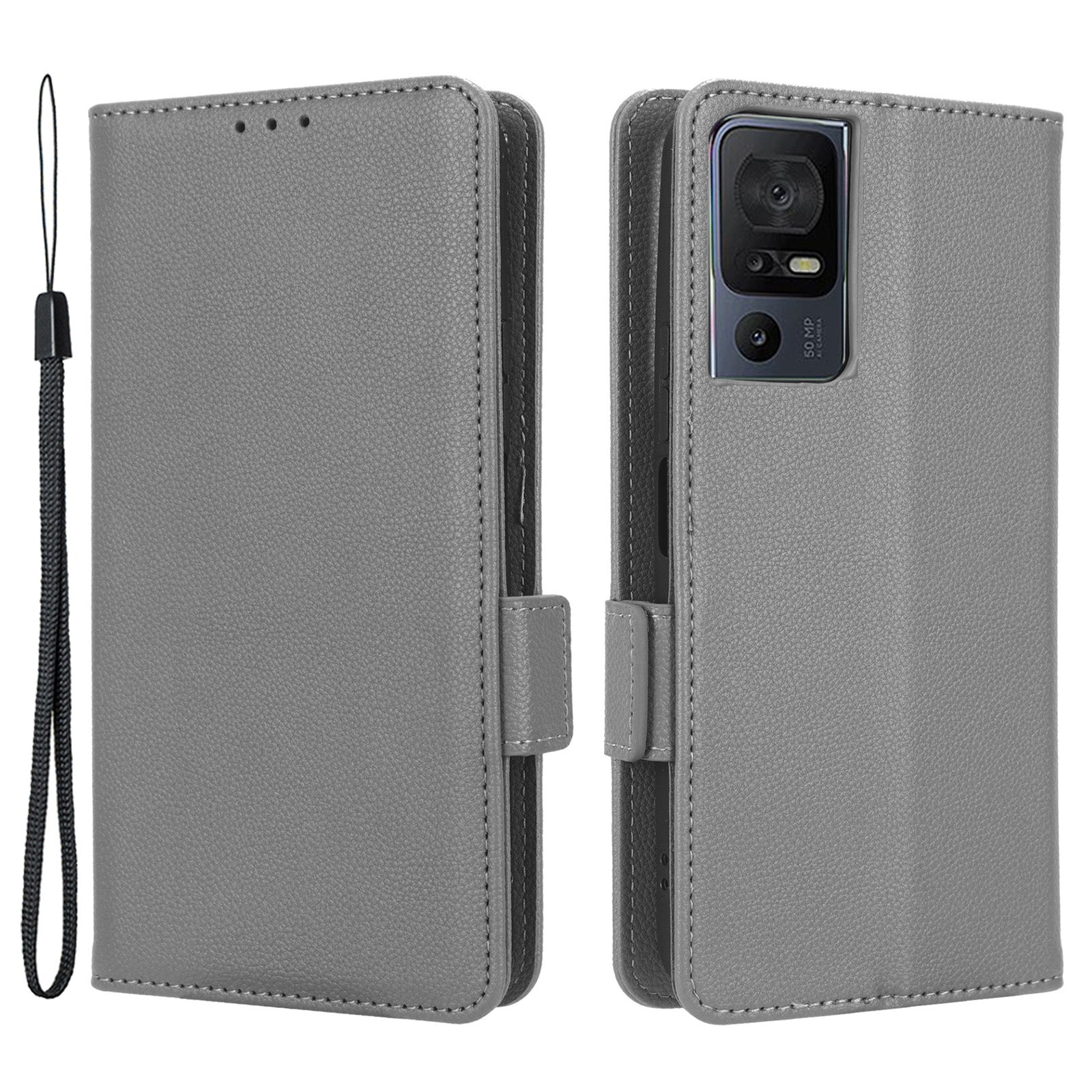 Anti-fall Leather Phone Case for TCL 40 SE Magnetic Litchi Texture Protective Cell Phone Cover with Wallet Stand Anti-fall Leather Phone Case for TCL 40 SE Magnetic Litchi Texture Protective Cell Phone Cover with Wallet Stand